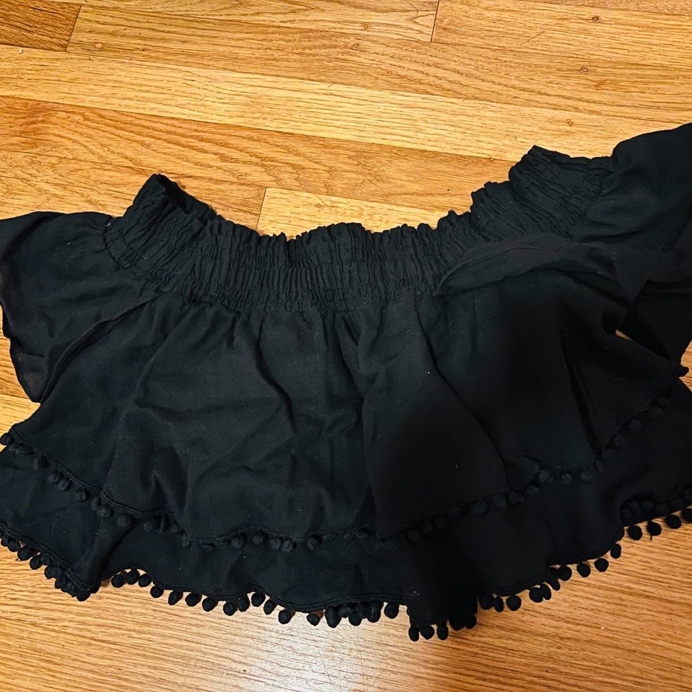 APIECE APART Off Shoulder RISAL Ruffle Crop Top S - Picture 2 of 4